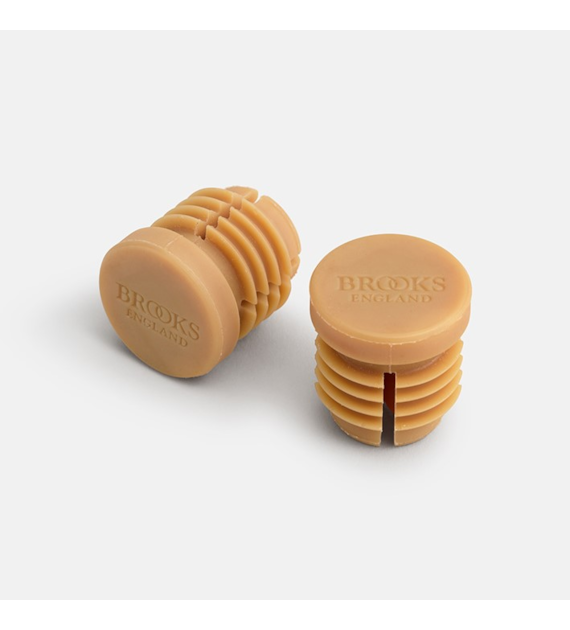 Korki kierownicy BROOKS RUBBER BAR END PLUGS NATURAL (NEW)