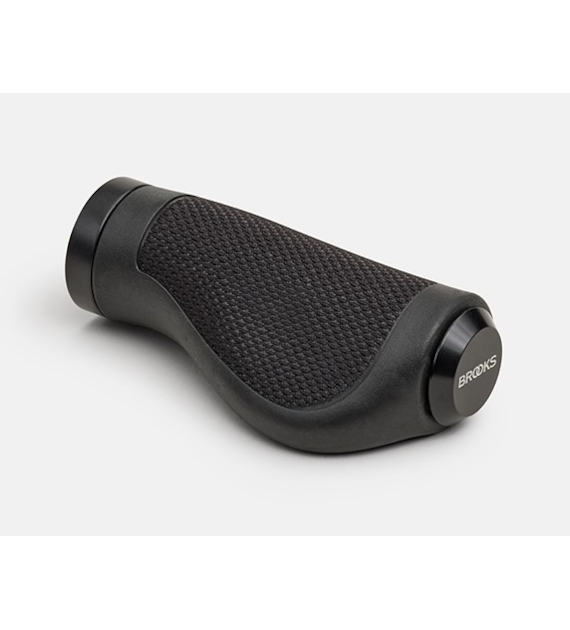 Chwyty BROOKS ERGONOMIC RUBBER GRIPS, Black, Rozmiar 130/100 (NEW)