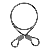 Linka do zapięcia rowerowego BLACK X TITAN CABLE, Wymiary: 120cm x 10mm, Czarna (NEW 2026)