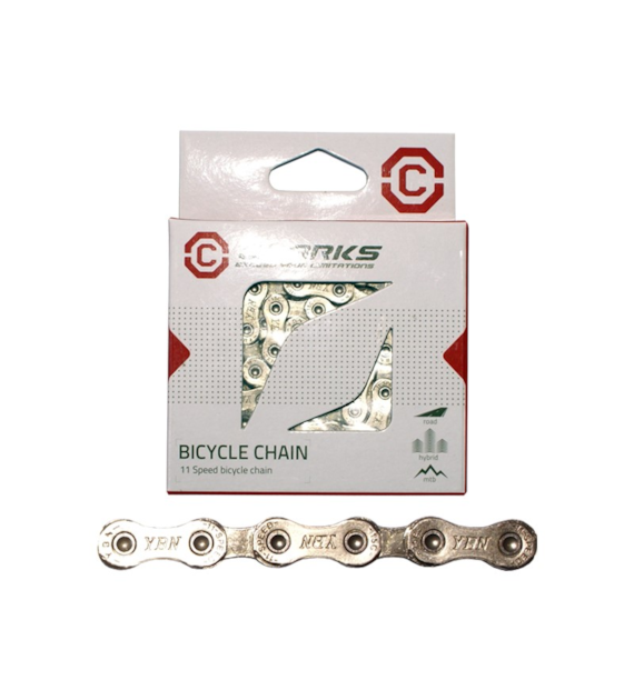 Łańcuch rowerowy CLARKS C12, 12-rzędowy, 126 ogniw + Spinka, 1/2  x 11/128  (NEW)