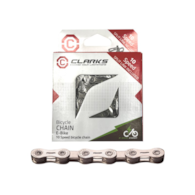 Łańcuch rowerowy e-bike CLARKS C12E, 12-rzędowy Niklowany, 138 ogniw + Spinka, Do rowerów elektrycznych (NEW)