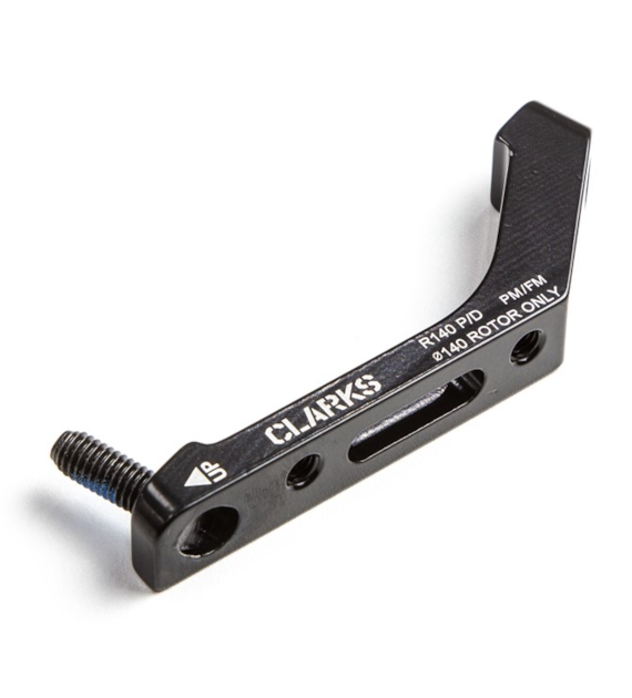 Adapter montażowy hamulca tarczowego CLARKS 140mm, Flat Mount to Post Mount, Przedni (NEW)