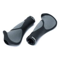Chwyty kierownicy CLARKS CE-233, Ergonomiczne 135mm, Pierścień blokujący Lock-On, Czarno-szare (NEW)