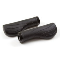 Chwyty kierownicy CLARKS CE-242, Ergonomiczne 140mm, Pierścień blokujący Lock-On, Czarne (NEW)