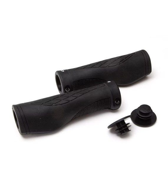 Chwyty kierownicy CLARKS CE-324, Ergonomiczne 130mm, Pierścień blokujący Lock-On, Czarne (NEW)