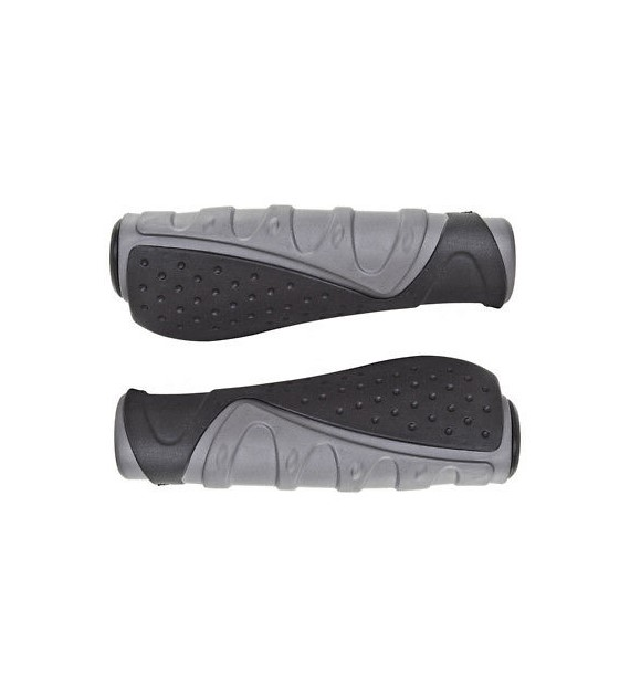 Chwyty kierownicy CLARKS CL-301, Ergonomiczne 135mm, Czarno-szare (DWZ)