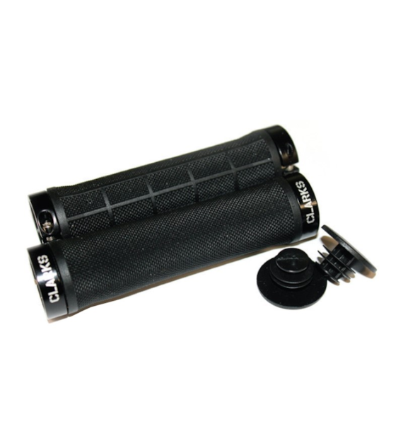 Chwyty kierownicy CLARKS CLO-309, Single Lock-On 130mm, Czarne (NEW)