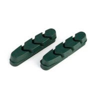 Wkładki klocków hamulcowych CLARKS CP221 dla Shimano/Campagnolo, 52mm, Do obręczy ceramicznych, Szosa, Zielone (DWZ)