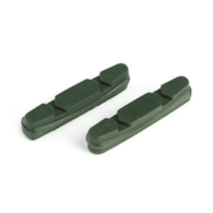 Wkładki klocków hamulcowych CLARKS CP231 dla Shimano/Campagnolo, 52mm, Do obręczy ceramicznych, Szosa, Zielone (DWZ)