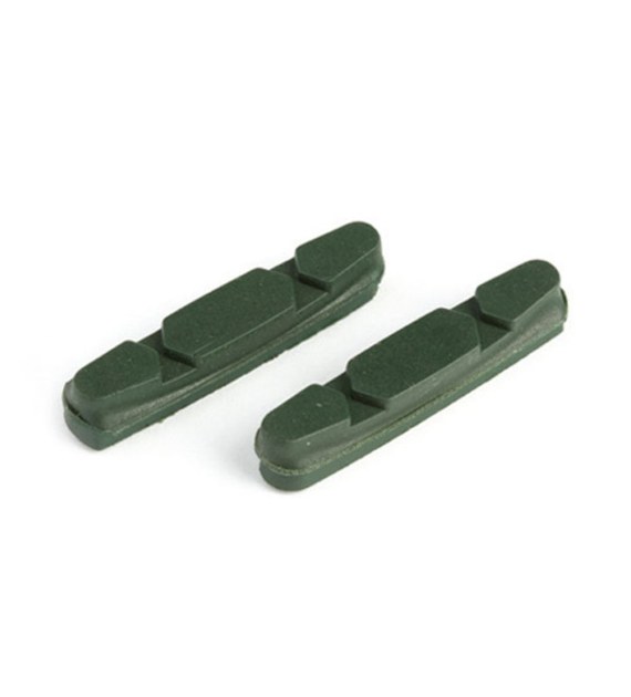 Wkładki klocków hamulcowych CLARKS CP231 dla Shimano/Campagnolo, 52mm, Do obręczy ceramicznych, Szosa, Zielone (DWZ)