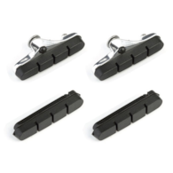 Klocki hamulcowe V-brake CLARKS CP240 ROAD, Dla Shimano/Campagnolo, 52mm, Obudowa aluminiowa, Warunki Suche, Szosa, Czarne + 2x dodatkowe wkładki (NEW)