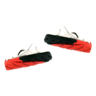Klocki hamulcowe CLARKS CP471 ELITE ROAD, 50mm, Warunki Suche i Mokre, Szosa, Obudowa CNC, Czarno-czerwone (DWZ)