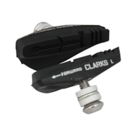 Klocki hamulcowe V-brake CLARKS CPS250 ELITE INTEGRATED ROAD PADS, Dla Shimano/Sram/Tektro, 55mm, Warunki Suche i Mokre, Szosa, Czarne (NEW)