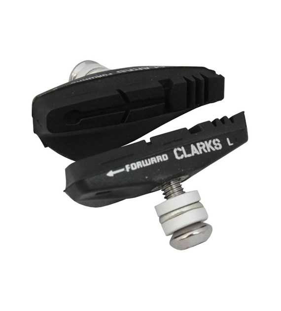 Klocki hamulcowe CLARKS CPS250 dla Shimano/Sram/Tektro, 55mm, Warunki Suche i Mokre, Szosa, Czarne