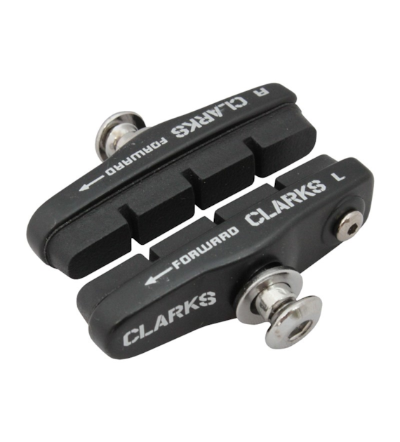 Klocki hamulcowe V-brake CLARKS CPS459 ELITE ROAD PADS, Dla Shimano/Campagnolo, 55mm, Warunki Suche, Szosa, Czarne (NEW)