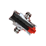 Klocki hamulcowe V-brake CLARKS CPS472C ELITE ROAD PADS CNC, Dla Shimano/Sram/Tektro/Campagnolo, 50 mm, Warunki Suche, Szosa, Obudowa CNC srebrna (DWZ)