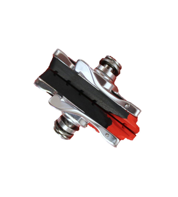 Klocki hamulcowe V-brake CLARKS CPS472C ELITE ROAD PADS CNC, Dla Shimano/Sram/Tektro/Campagnolo, 50 mm, Warunki Suche, Szosa, Obudowa CNC srebrna (DWZ)