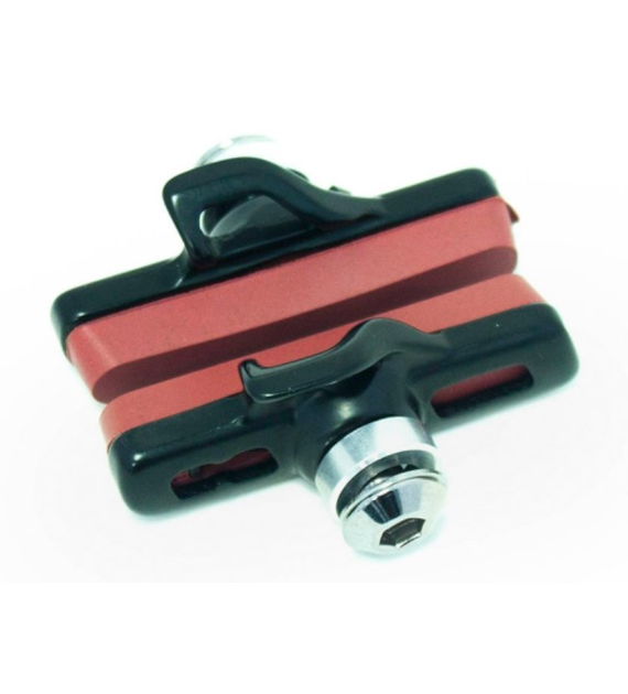 Klocki hamulcowe V-brake CLARKS CPS474-CARB ROAD, Dla Campagnolo, 55mm, Szosa, Do obręczy karbonowych, Czerwone (DWZ)