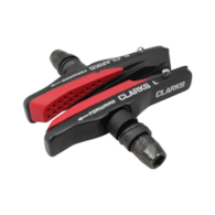 Klocki hamulcowe V-brake CLARKS CPS959 PADS MTB/HYBRID ELITE, 72mm, Lekka obudowa aluminiowa, Warunki Suche i Mokre, V-brake, Mtb, Czerwono-czarne (NEW)
