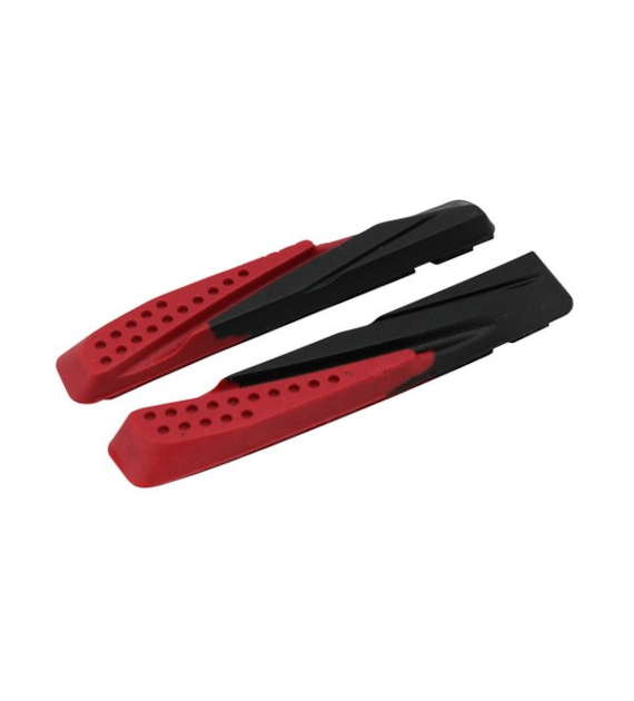 Wkładki klocków hamulcowych V-brake CLARKS CPS959R INSERTS MTB/HYBRID ELITE, 72mm, Warunki Suche i Mokre, V-brake, Mtb, Czerwono-czarne (NEW)