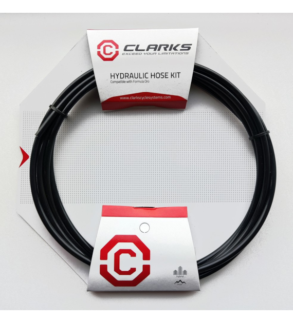 Przewód hamulca hydraulicznego CLARKS dla AVID (Juicy 3, Code) z końcówkami przód tył 3000mm czarny (DWZ)