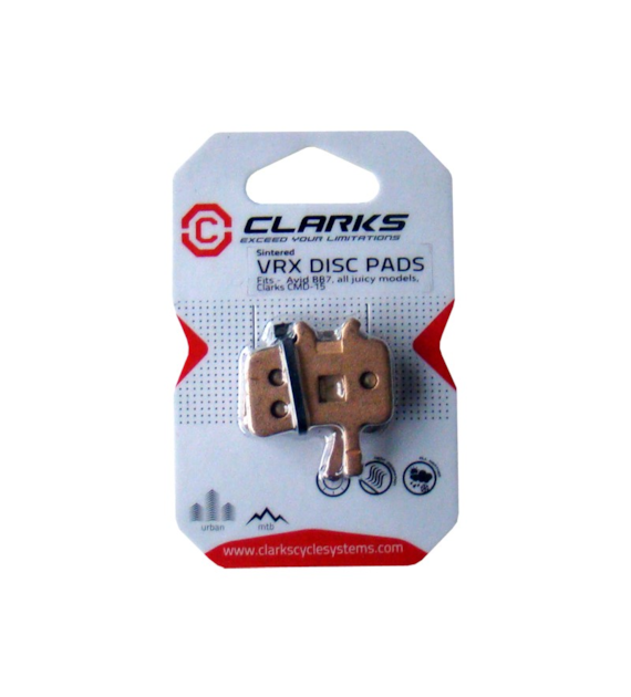 Okładziny hamulcowe CLARKS VRX813 Metaliczne, Dla AVID/SRAM (Avid Juicy 3, 5, 7, 7 Carbon, Ultimate, BB7/Clarks CMD-15) (NEW)