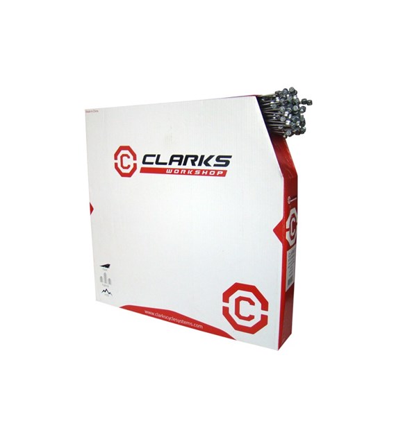 Linka przerzutki CLARKS PRE-LUBRICATED GALVANISED STEEL GEAR WIRE (MTB/HYBRID/ROAD), 2275mm x 1,2mm, Stal Galwanizowana Przesmarowana, Pudełko 100szt. (NEW)