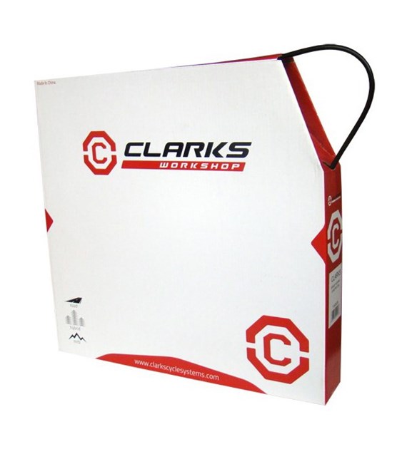 Pancerz hamulca CLARK'S 2P z teflonem, Pudełko 5mm x 300metrów, Czarny (NEW)