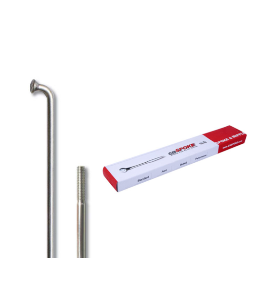 Szprychy CNSPOKE 134T 2.3-2.3-2.0 stal nierdzewna 280mm srebrne + nyple 144szt.