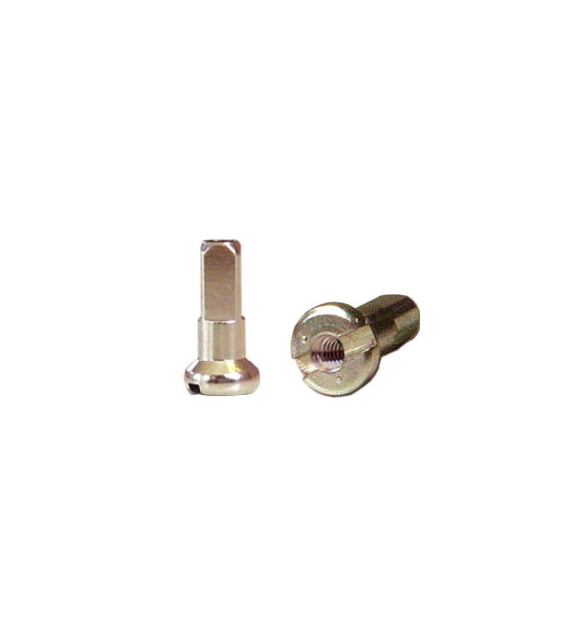 Nyple CNSPOKE BN25, Mosiężne 14G 25mm, Srebrne 144 szt.
