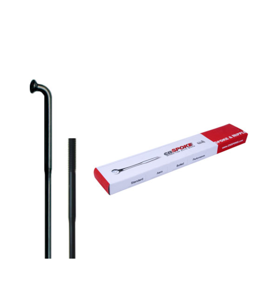 Szprychy CNSPOKE DB454 2.0-1.8-2.0 stal nierdzewna 270mm czarne + nyple 144szt.