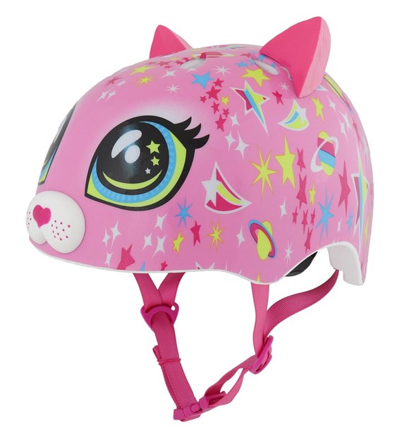 Kask dziecięcy juniorski RASKULLZ ASTRO CAT pink roz. XS TODDLER FS 3+ (48-52 cm) (NEW 2026)