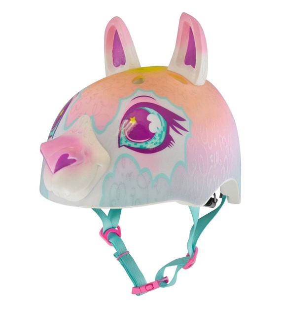 Kask dziecięcy juniorski RASKULLZ DOLLY RAINBOW multicolor roz. S CHILD FS 5+ (50-54 cm) (NEW 2026)