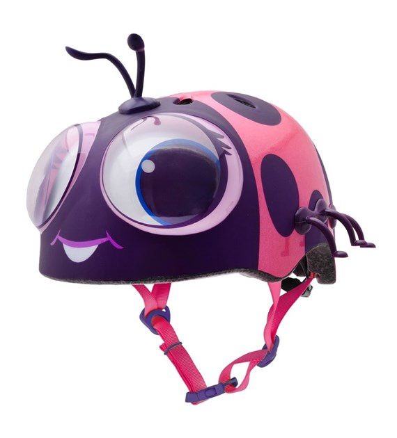 Kask dziecięcy juniorski RASKULLZ GOOGLY LADY BUG pink roz. XS TOODLER FS 3+ (48-52 cm) (NEW 2027)