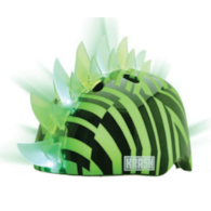 Kask dziecięcy juniorski RASKULLZ DAZZLE GREEN LED roz. M (54-58 cm).