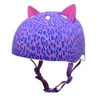 Kask dziecięcy juniorski KRASH LEOPARD KITTY roz. M YOUTH 8+ (54-58 cm) (NEW 2026)