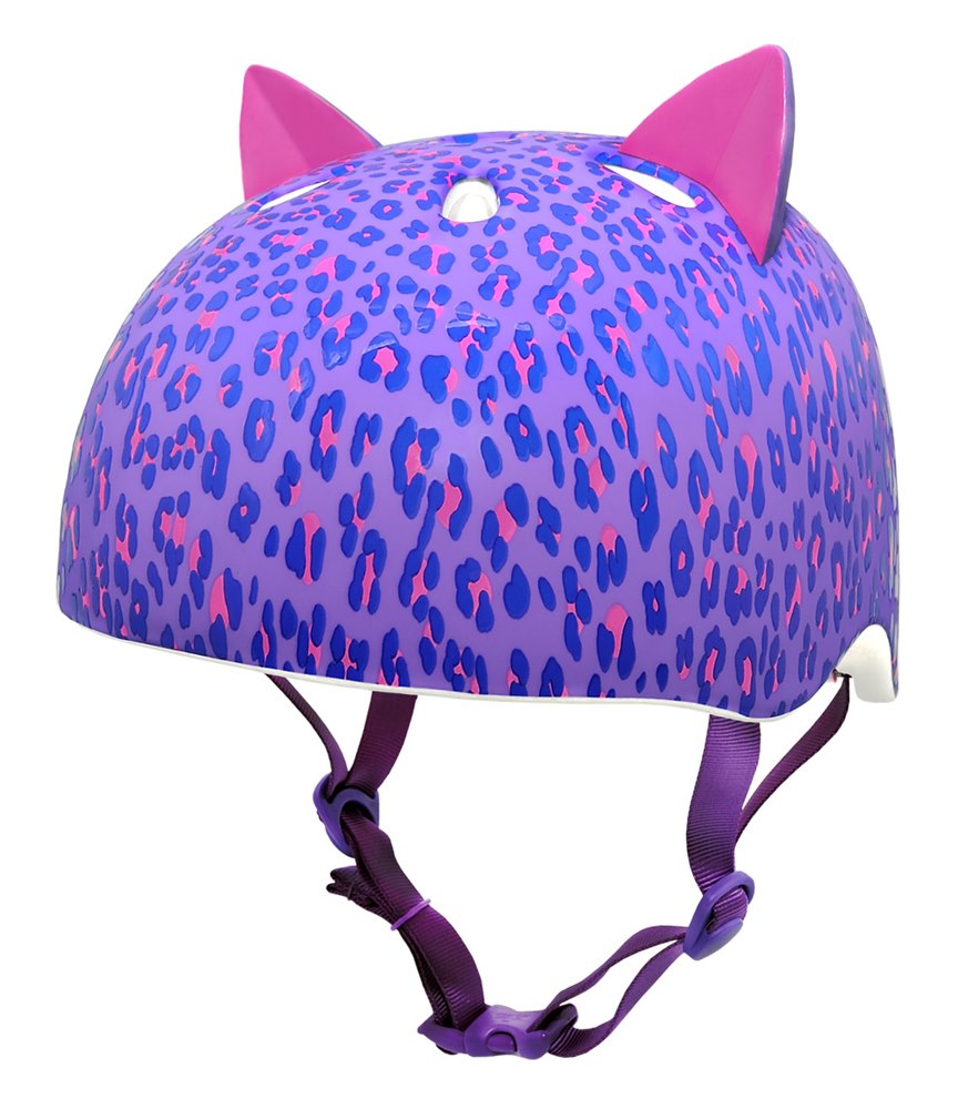 Kask dziecięcy juniorski KRASH LEOPARD KITTY roz. M YOUTH 8+ (54-58 cm) (NEW 2026)