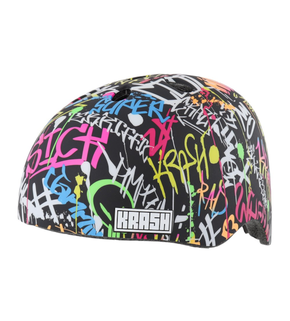 Kask dziecięcy juniorski KRASH STREET WRITER POP 2D roz. M (54-58 cm).