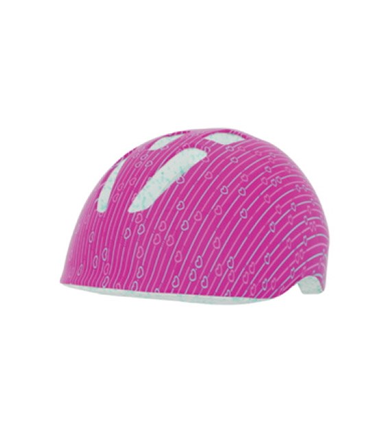 Kask dziecięcy juniorski RASKULLZ LIL LOVE LINES pink roz. XXS INFANT FS 1+ (48-52 cm) (NEW 2027)