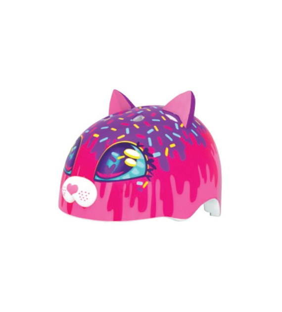 Kask dziecięcy juniorski RASKULLZ SPRINKLE KITTY pink roz. XS TODDLER FS 3+ (48-52 cm) (NEW 2027)