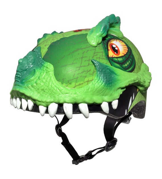 Kask dziecięcy juniorski RASKULLZ T-REX AWESOME green roz. S CHILD FS 5+ (50-54 cm) (NEW)