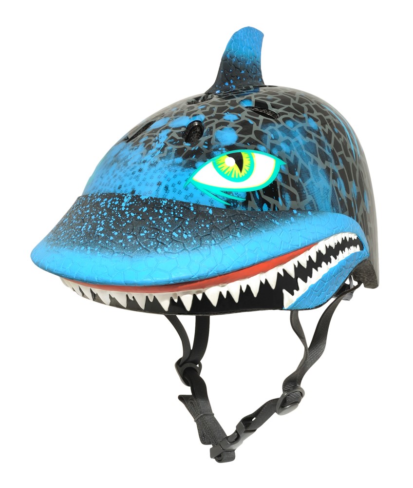 Kask dziecięcy juniorski RASKULLZ SHARK ATTAX black roz. S CHILD 5+ (50-54 cm) (NEW)