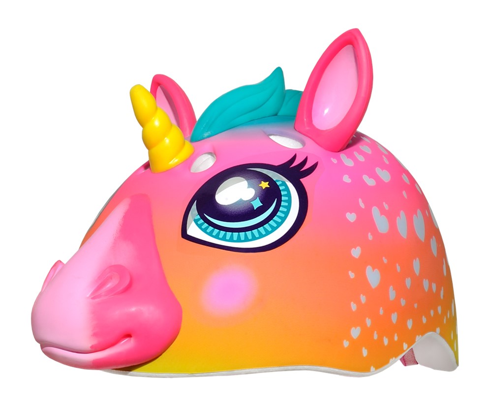 Kask dziecięcy juniorski RASKULLZ SUPER RAINBOW CORN LED roz. S CHILD FS 5+ (50-54 cm) (NEW 2025)
