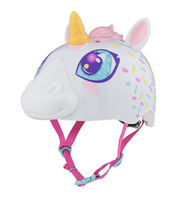 Kask dziecięcy juniorski RASKULLZ SUPER UNICORNE white roz. S CHILD FS 5+ (50-54 cm) (NEW)