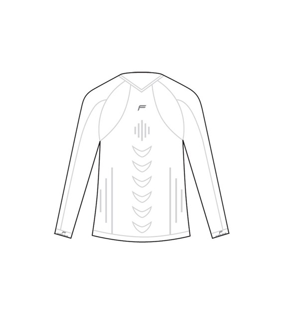 Koszulka męska FUSE STAYCOOL Megalight 140 długi rękaw / XL biała (WYPRZEDAŻ -60%)