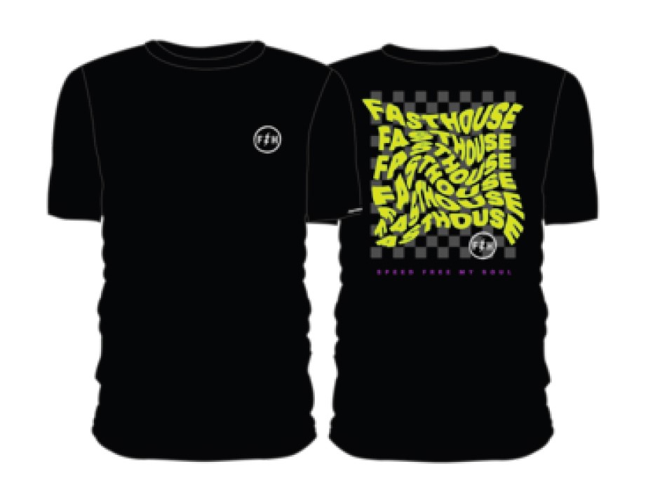 T-shirt FASTHOUSE Stray SS Tee, Black - roz. L (NEW)