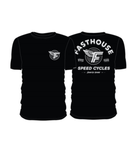 T-shirt FASTHOUSE Malen SS Tee, Black - roz. S (NEW)