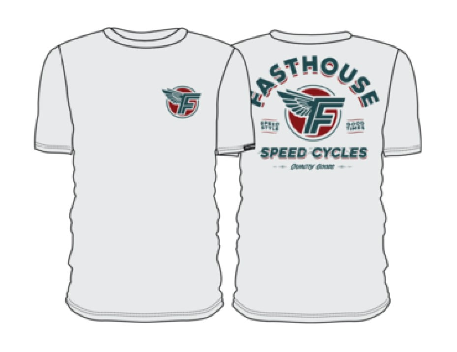 T-shirt FASTHOUSE Malen SS Tee, White - roz. S (NEW)