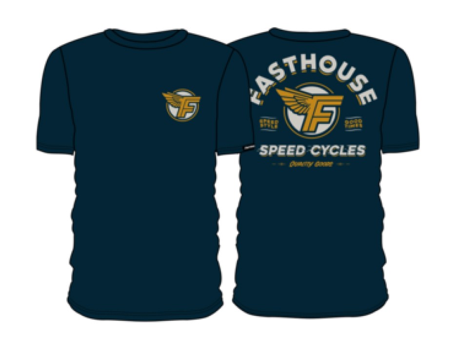 T-shirt FASTHOUSE Malen SS Tee, Navy - roz. S (NEW)