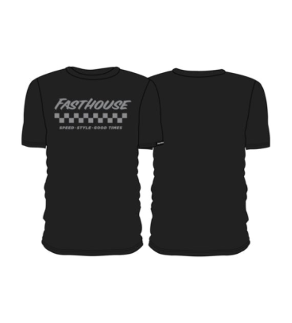 T-shirt FASTHOUSE Apex SS Tee, Graphite Black - roz. S (NEW)